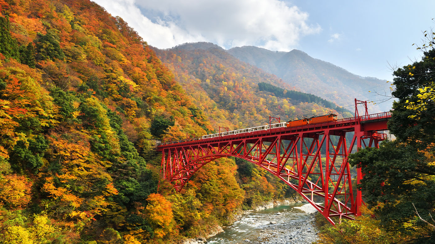 黒部峡谷 紅葉ハイキング The Japan Alps